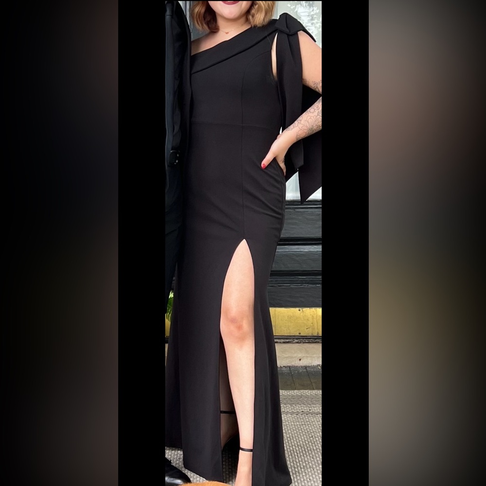 LULUS Formal Black Dress W/Slit